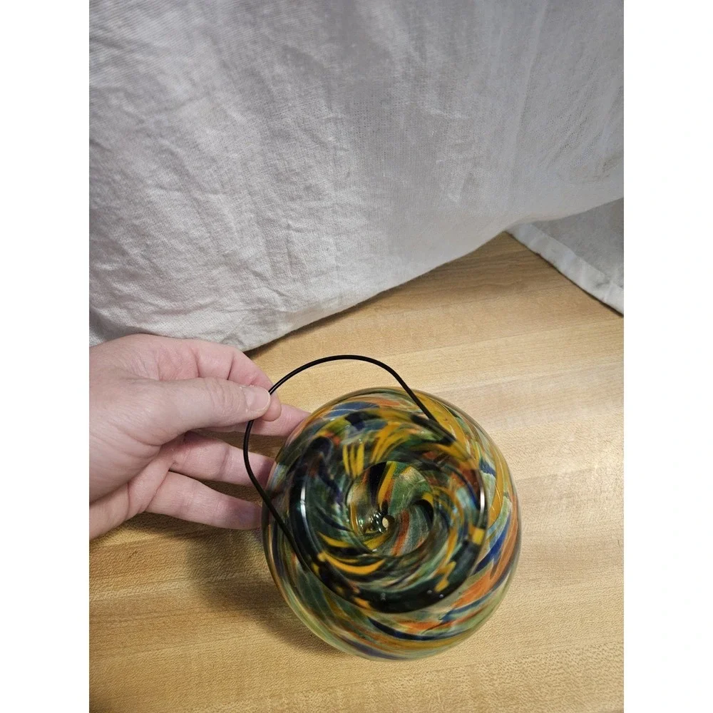 Fred Meyer HD‎ Outdoors Art Glass Lantern - Royal Confetti for String of Lights